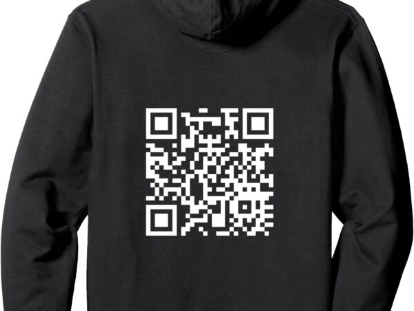 Qr scan code funny f you pullover hoodie t shirt illustration