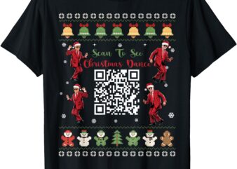 QR Trump Dance Code President Dance Code Christmas Dance Fun T-Shirt