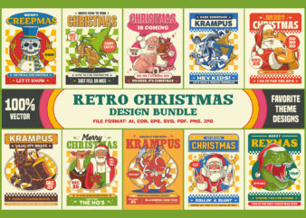 Retro Christmas Design Bundle