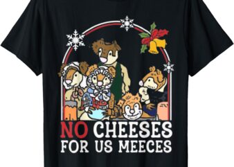 Retro Christmas No Cheese 90s For Us Music Meeces T-Shirt