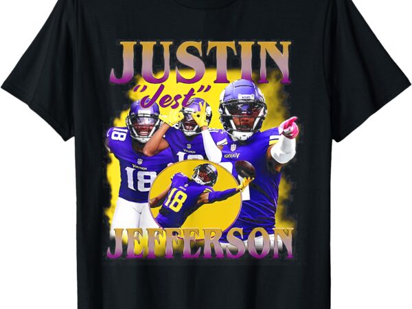 Retro justin tee jefferson design 90s graphic t-shirt