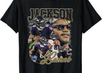 Retro Lamar Tee Jackson Vintage Lover Design 90s Bootleg T-Shirt