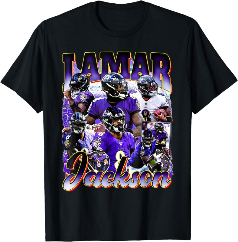 Retro Lamar Tee Jackson Vintage Lover Design 90s Graphic T-Shirt