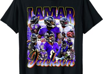 Retro Lamar Tee Jackson Vintage Lover Graphic 90s Design T-Shirt