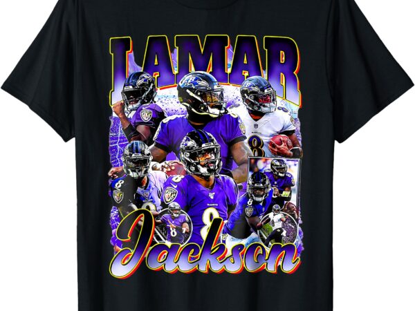 Retro lamar tee jackson vintage lover graphic 90s design t-shirt