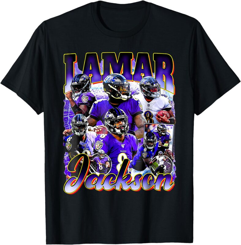 Retro Lamar Tee Jackson Vintage Lover Graphic 90s Design T-Shirt