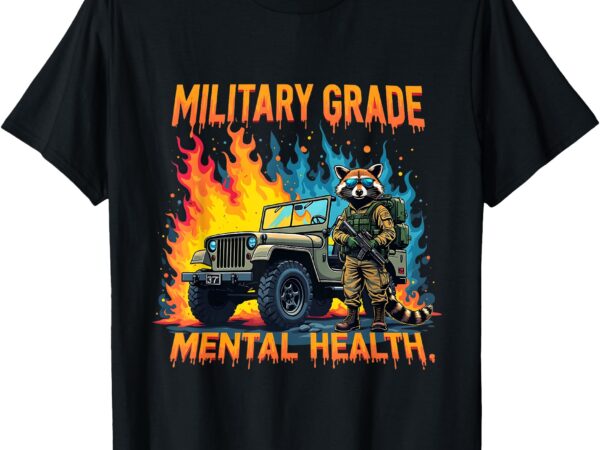 Retro military grade mental health warrior military veterans t-shirt