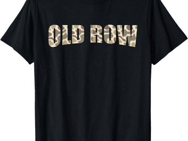 Retro old camo row t-shirt