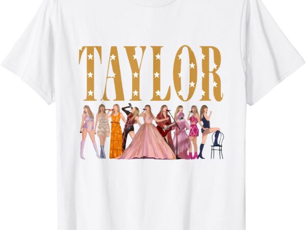 Retro taylor first name personalized groovy birthday girl t-shirt