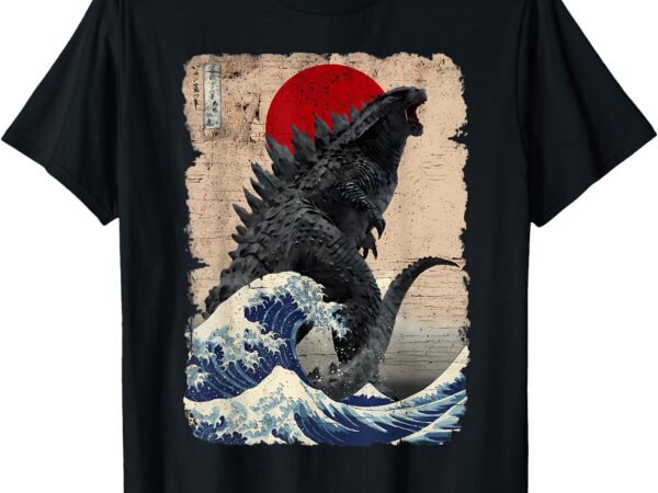 Retro vintage japanese art legendary rare kaiju t-shirt