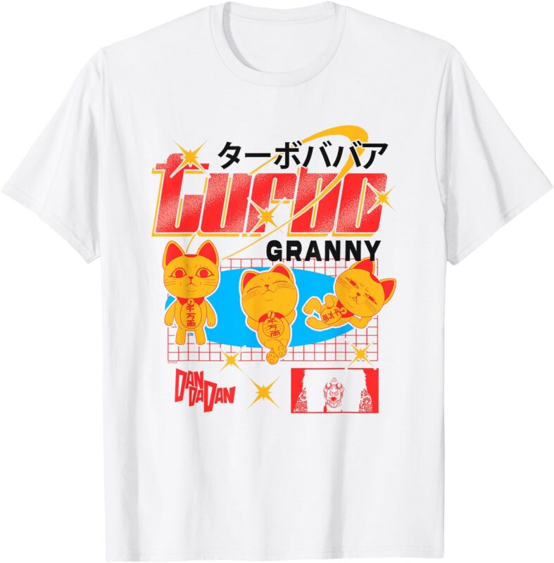 Ripple Junction x Dan Da Dan Turbo Granny Ghost Alien Anime T-Shirt