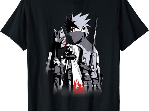 Ripple junction x naruto shippuden kakashi & team 7 anime t-shirt