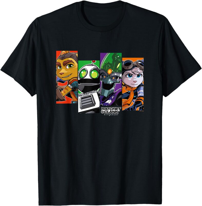 Ripple Junction x Ratchet & Clank Rift Apart Character Grid T-Shirt