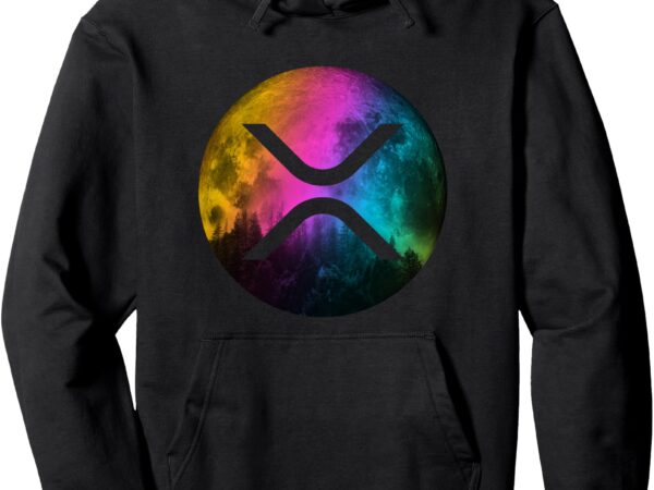 Ripple xrp coin moon xrp army crypto cryptocurrency xrp pullover hoodie t shirt design online