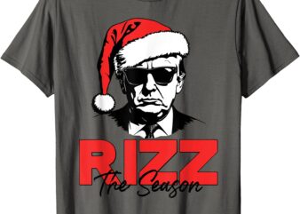 Rizz The Season Christmas Humorous Trump 2024 Santa Rizzler T-Shirt