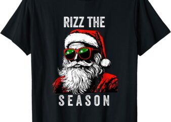 Rizz The Season Funny Christmas Santa Men Teen Boys T-Shirt