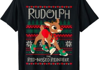 Rudolph The Red Nose Reindeer For Men Women Kids Christmas T-Shirt