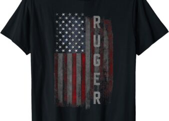 Ruger Family US USA American Flag T-Shirt