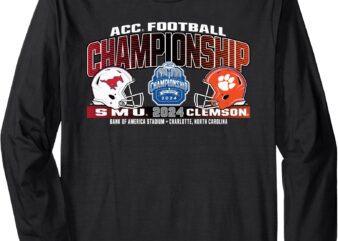 SMU Mustangs vs Clemson Tigers ACC Championship 2024 Clash Long Sleeve T-Shirt