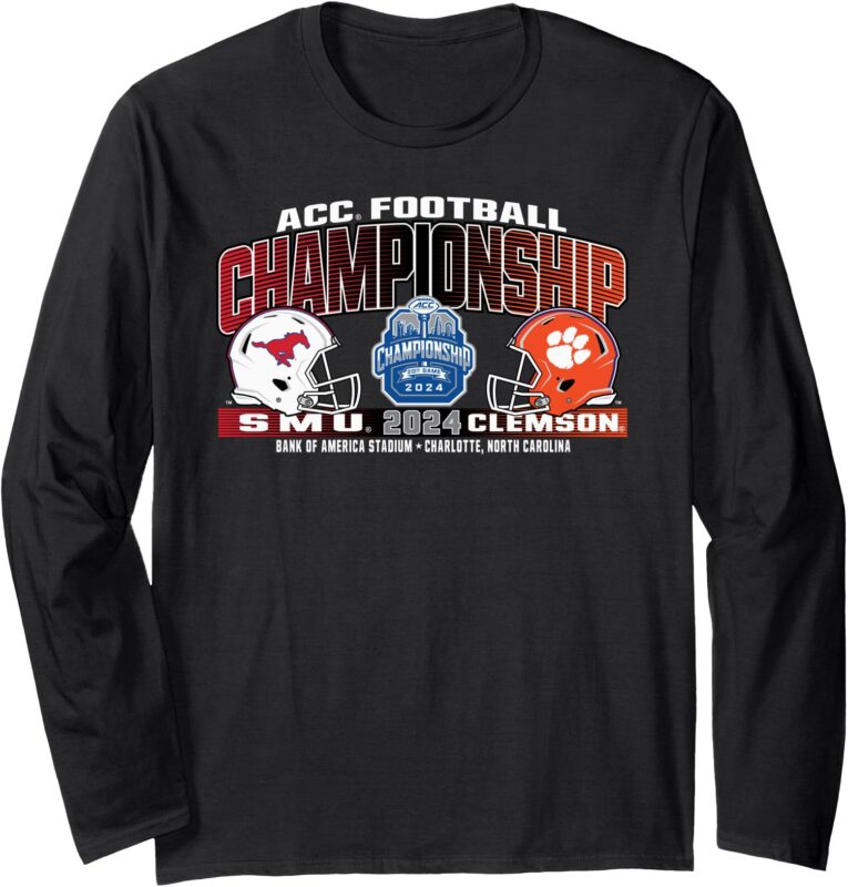 SMU Mustangs vs Clemson Tigers ACC Championship 2024 Clash Long Sleeve T-Shirt