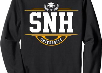 SNHU SNH University Vintage Arch Design for Men Women Sweatshirt