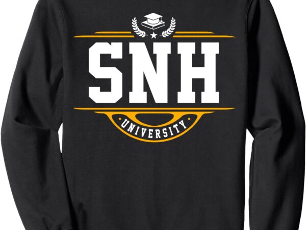 Snhu snh university vintage arch design for men women sweatshirt