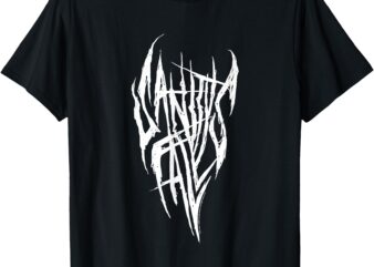 Sally Face Sanity Falls Metal White Logo T-Shirt