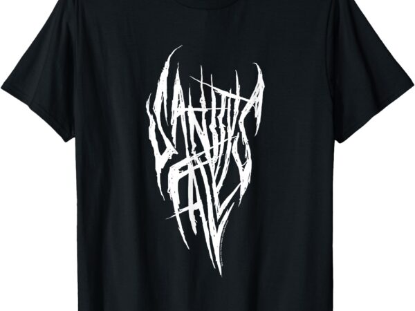 Sally face sanity falls metal white logo t-shirt