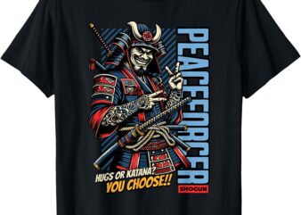 Samurai Peaceforcer – Japan Bushido Oni Ronin Warrior T-Shirt