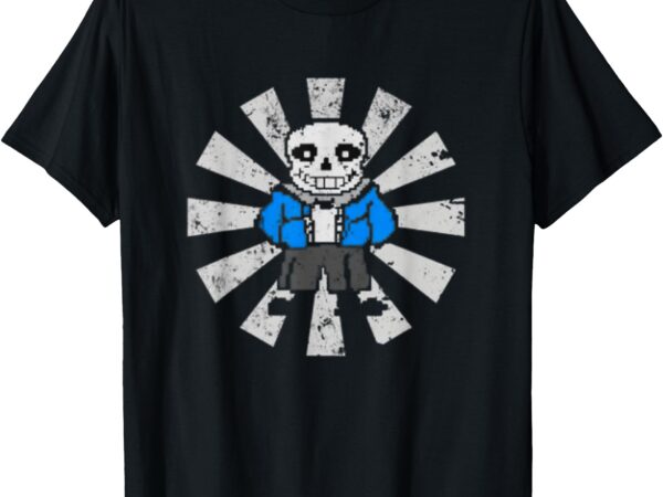 Sans skeleton cool pixel art costume tees t-shirt