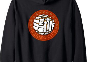 Seattle Baking Club Merch Winter 2025 Edition Zip Hoodie