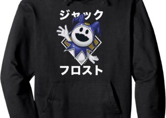 Shin Megami Tensei V_ Vengeance Jack Frost Katakana ATLUS Pullover Hoodie