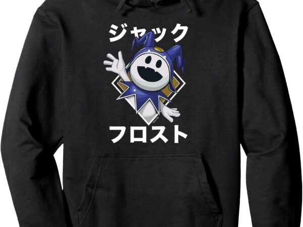 Shin megami tensei v_ vengeance jack frost katakana atlus pullover hoodie t shirt template vector