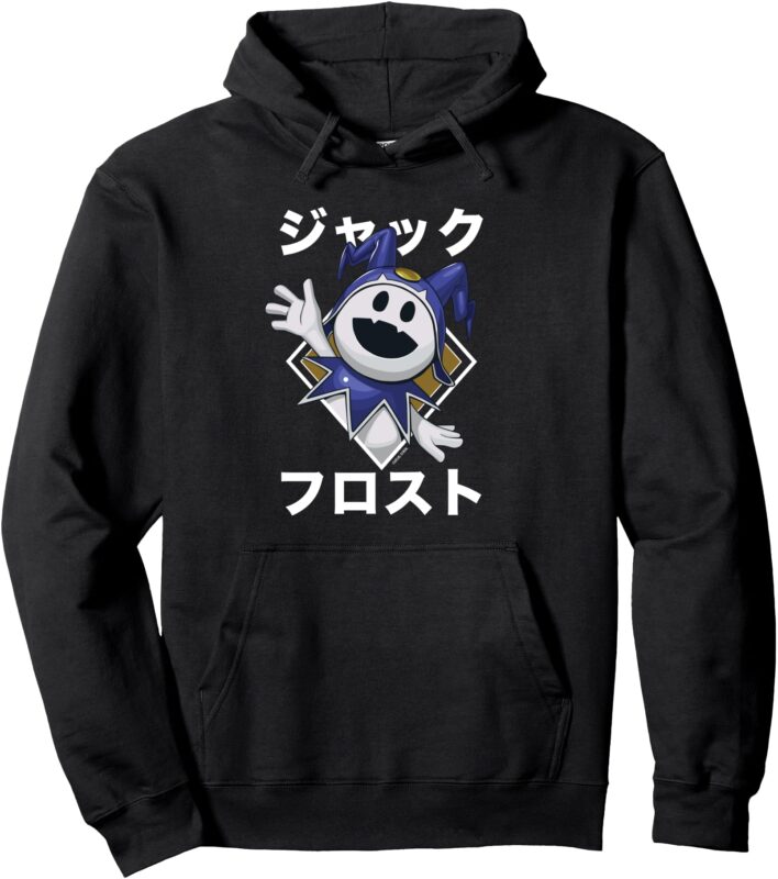 Shin Megami Tensei V_ Vengeance Jack Frost Katakana ATLUS Pullover Hoodie