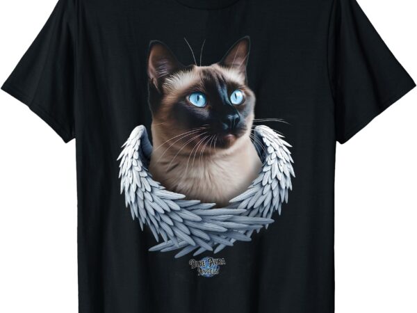 Siamese cat angel fur baby t-shirt