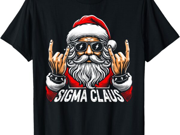 Sigma claus funny christmas rizz santa rizzmas teen boy girl t-shirt