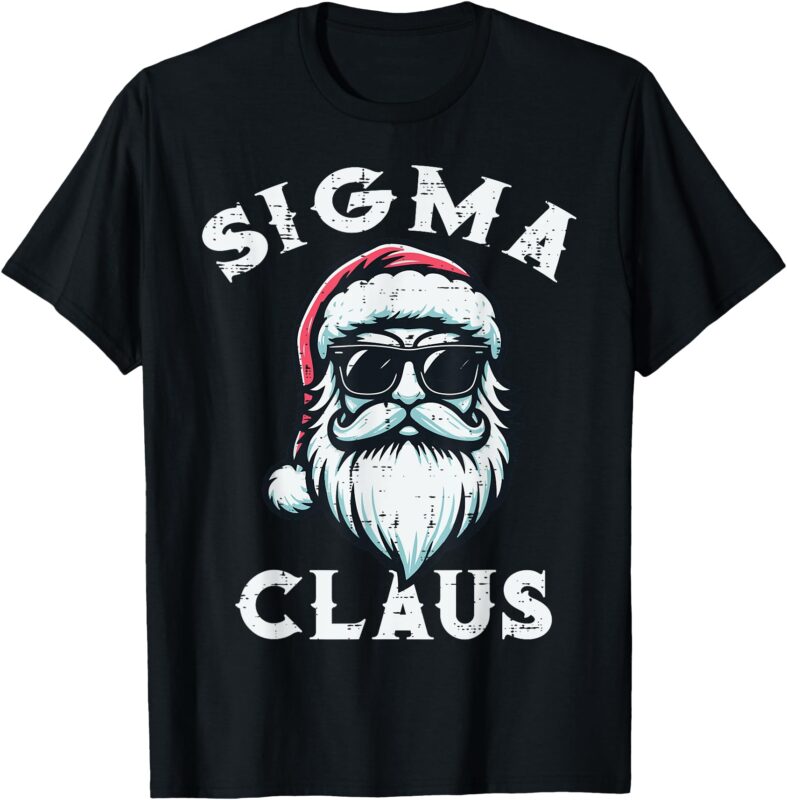 Sigma Claus Santa Funny Christmas Boys Teens Kids Men T-Shirt