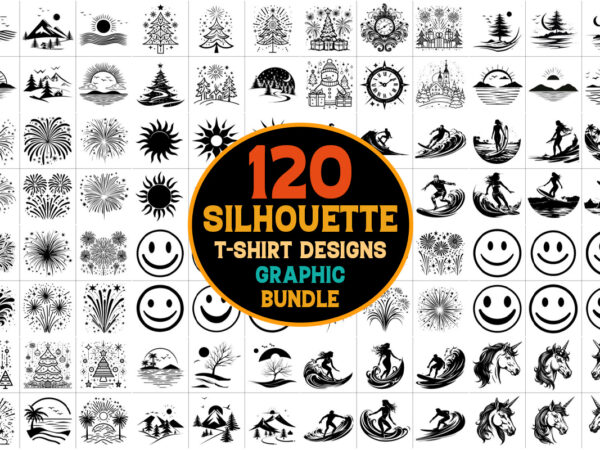 Silhouette craft t-shirt graphic bundle