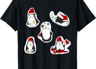 Silly Funny Holiday Penguins T-Shirt