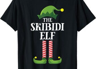 Skibidi Elf Shirt Matching Family Group Funny Christmas T-Shirt