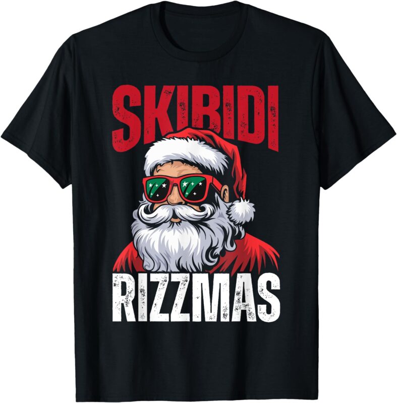 Skibidi Rizzmas Christmas Rizz Santa Charisma Kid T-Shirt