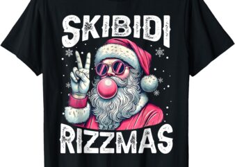 Skibidi Rizzmas Christmas Rizz Santa Claus Charisma Kid Cool T-Shirt