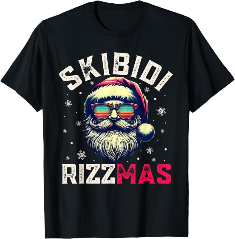 Skibidi Rizzmas Christmas Rizz Santa Claus Rizz the Season T-Shirt