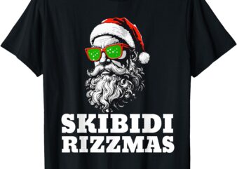 Skibidi Rizzmas Christmas Rizz Santa Claus T-Shirt