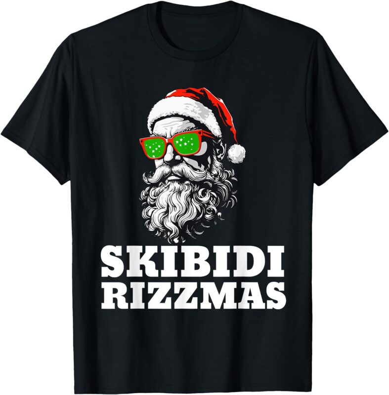 Skibidi Rizzmas Christmas Rizz Santa Claus T-Shirt