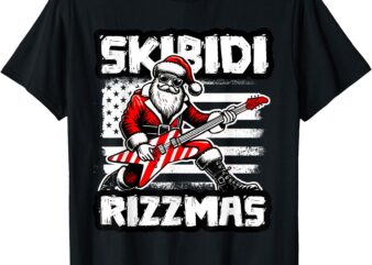 Skibidi Rizzmas Funny Santa Xmas Gen Alpha T-Shirt