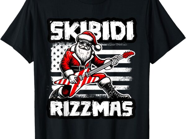 Skibidi rizzmas funny santa xmas gen alpha t-shirt