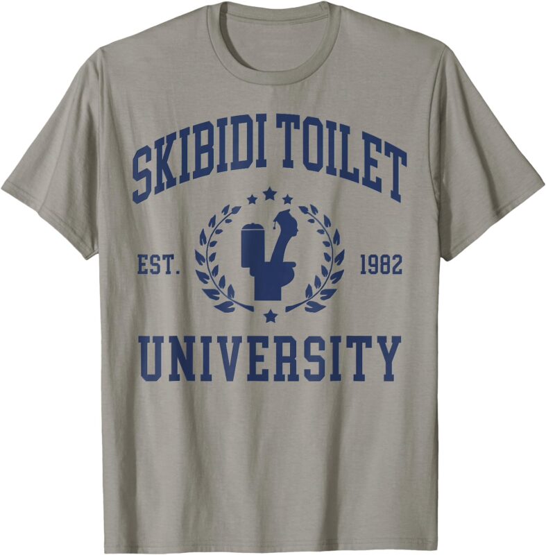 Skibidi Toilet University Funny Skibidi Meme T-Shirt