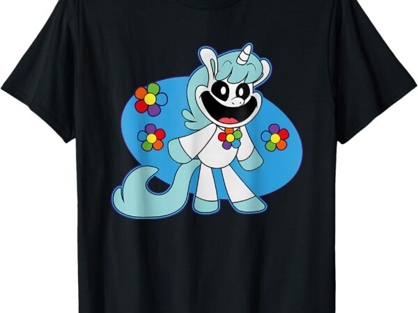 Smiling unicorn plush critters costume t-shirt