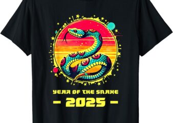 Snake yin yang chinese new year 2025 year of the snake t-shirt